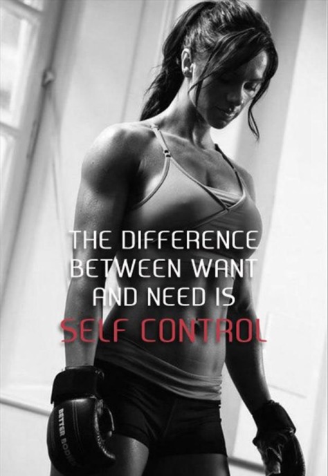 The Difference Between Want and Need is Self Control